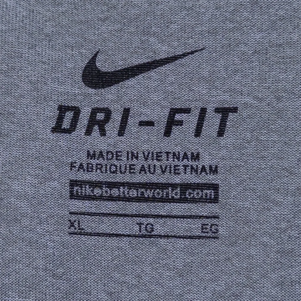 Nike Mens T-Shirt XL Gray Michigan State Spartans Dri-FIT Short Sleeve Athletic